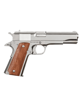 ARMSCOR M1911 A1FS .38 Super Polished Nickel Pistol, 10+1 RD