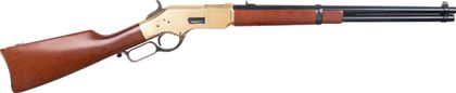 Cimarron 1866 Yellowboy Gen 1 .38 SPL Lever-Action Rifle, Brass/Wood