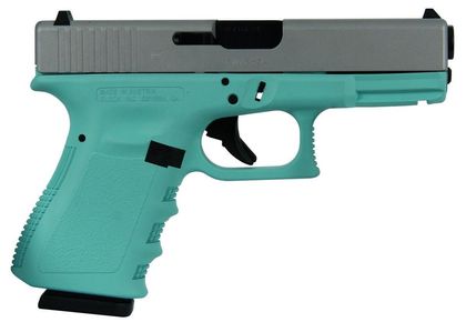 Glock 19 Gen 3 Compact 9mm Tiffany/Silver Semi-Auto Pistol