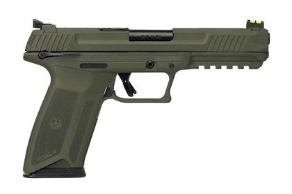 Ruger-57 Gen 1 5.7x28mm Pistol, 20rd High-Capacity OD Green