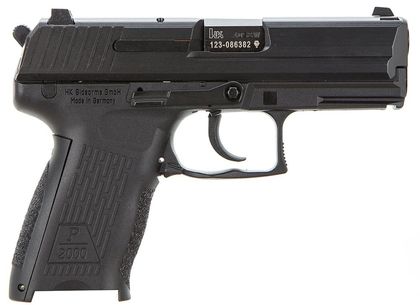HK P2000 V3 .40 S&W DA/SA 12-Rd Decocker Pistol - Black