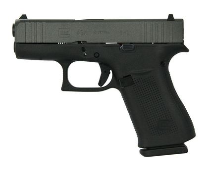 Glock 43X Gen 1 Slimline Compact 9mm Pistol - Black/Gray Finish