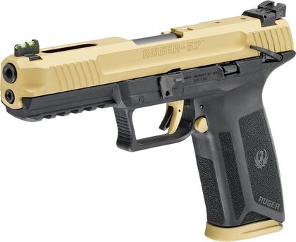 Ruger 57 Gen 1: Precision 5.7mm, Black/Gold, 20-Round Capacity