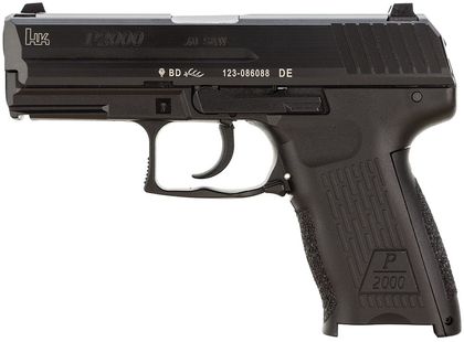 HK P2000 V2 LEM Compact .40 S&W DAO, 12+1 Rd, 3.66" Barrel, Black