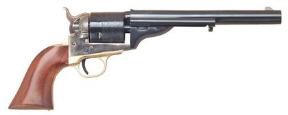 Cimarron 1872 Open Top Navy .38 Special SA Revolver - 7.5" Blued