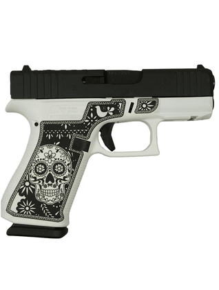 Glock 43X Gen 1 White Cerakote 9mm Semi-Auto Pistol, Compact & Reliable