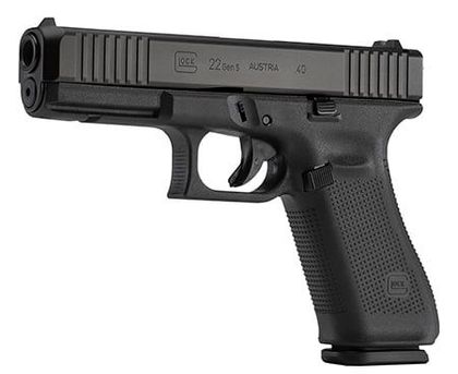 Glock G22 Gen 5 Tactical .40 S&W Pistol - 15rd, Black, Precision Barrel