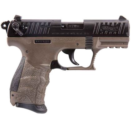 Walther P22 Gen 2 .22LR FDE Pistol - Compact, Ergonomic & Reliable