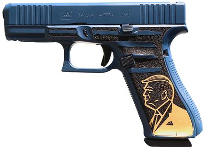 Glock G45 Gen5 MOS Presidential Blue 9mm, 17-Rd, "America First 47th"