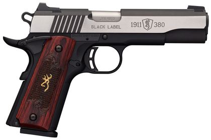 Browning 1911-380 Medallion Pro Gen 1: Sleek .380 ACP Pistol, Rosewood Grip