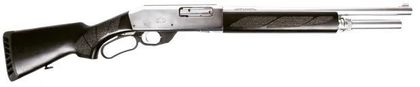 Black Aces Pro L 12 Ga Lever Shotgun - Silver/Black, 18.5" Barrel