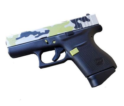 Glock 43 Gen 1 Slimline 9mm - Mojito Camo Compact Carry Pistol