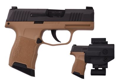 Sig Sauer P365 Gen 1 9mm FDE Compact Pistol w/ Holster & XRAY3 Sights
