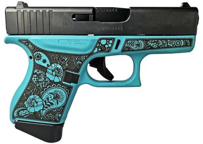 Glock G43 Gen 1 Tiffany Blue 9mm Subcompact Pistol, 6-Round Capacity