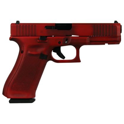 Glock 17 Gen 5 Distressed Red 9mm Full-Size Handgun (3 Mags)