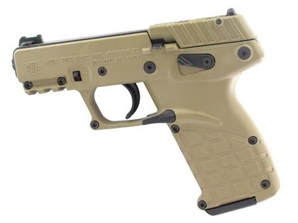 KEL-TEC P17 Gen 1 .22 LR Compact Tan Pistol - Fiber Optic & Threaded