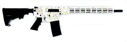 Great Lakes AR-15 Splatter Gen 1: .223 Wylde, 16" White Cerakote Rifle
