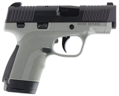 HonorGuard Compact Gen1 9mm Pistol - Gray, 7+1/8+1 Capacity, Custom Grip