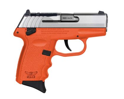 SCCY CPX-4 Gen3 RDR .380 ACP Subcompact - Orange Grip SS Slide
