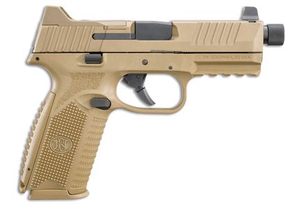 FN 509 Tactical Gen 1 9mm Pistol - FDE, Threaded Barrel, Night Sights