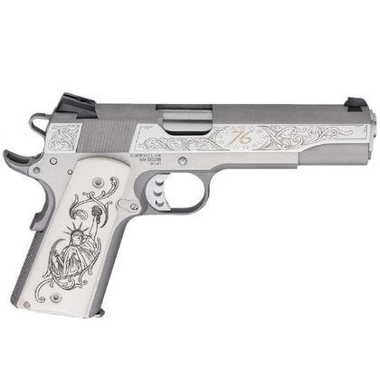 Springfield Garrison .45 ACP Gen 1 Engraved Stainless Semi-Auto Pistol