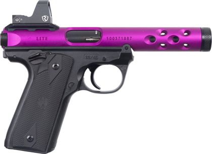 Ruger Mark IV 22/45 Lite Gen 1 Purple 10-Rd .22 LR w/Riton Optic