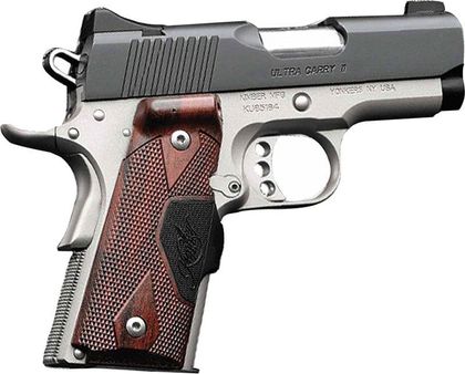 Kimber Ultra Carry II Gen 2 9mm Compact Pistol with Laser - Silver/Rosewood
