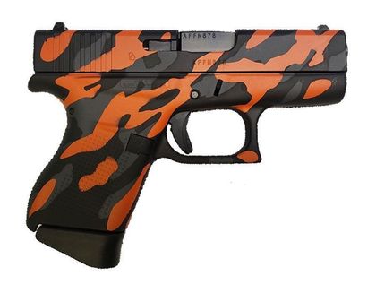 Glock Slimline 43 Gen 1 - Compact 9mm Pistol, Orange Camo Finish