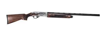 Fusion Bali 12GA Gen 1 Semi-Auto Shotgun - Silver with Walnut Finish