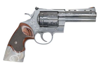 Smith & Wesson SilverGuard .44 Magnum Revolver, 4.25" Engraved Barrel