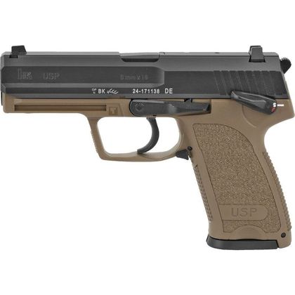 HK USP9 V1 Tactical 9MM DA/SA Pistol FDE – Versatile Precision