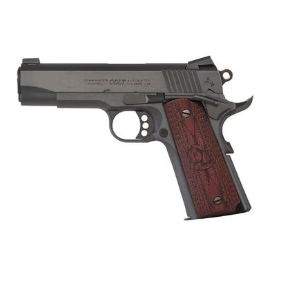 Colt Combat Commander Gen 1 .45 ACP SAO Pistol, 8+1, Blued Finish