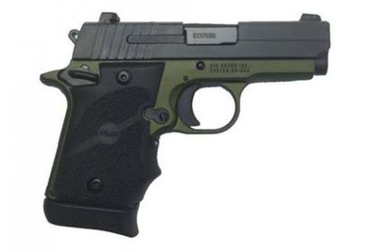 Sig Sauer P938 Gen 1 Army Green 9mm Subcompact Defense Pistol