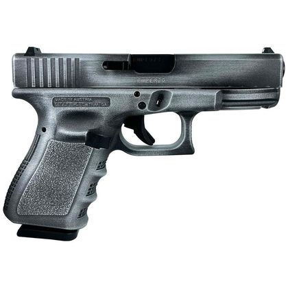 Glock 19 Gen 3 "Silver Distressed" 9mm Semi-Auto Pistol
