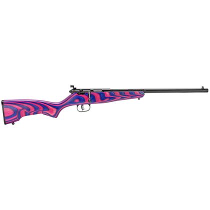 Savage Rascal Minimalist .22LR Youth Rifle - Pink/Purple Laminate