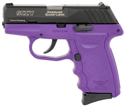 SCCY CPX-3 Gen 1 .380 ACP Purple DAO Compact Pistol - 10+1 Capacity