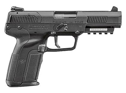 FN Five-seveN Gen 1 Tactical 5.7mm SA Pistol, 10-Rd, Black Polymer