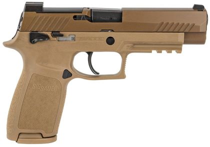 Sig Sauer P320 M17 9mm Coyote Tan DAO Semi-Auto Pistol with Night Sights
