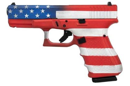 Glock G19 Gen 4 Compact 9mm American Flag Edition Pistol