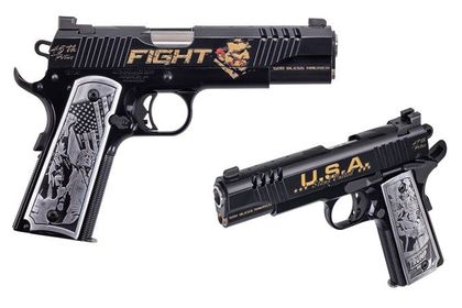 Auto-Ordnance 1911 Trump Fight .45 ACP Pistol - Gen 1, Custom Grips
