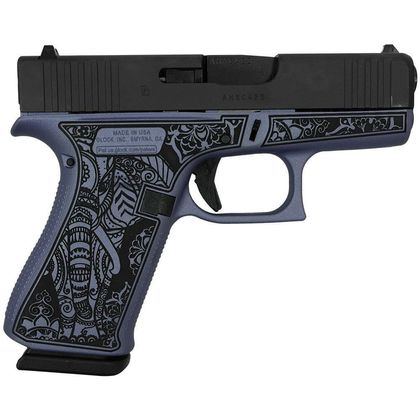 Glock 43x Gen 1 Orchid Custom 9mm Semi-Auto Handgun - 10 Rounds