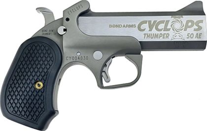 Bond Arms Cyclops .50 AE Gen 1 - Compact Black & Stainless Derringer