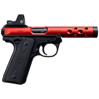 Ruger Mark IV 22/45 Lite .22LR Red Dot Pistol - Anodized Red Finish