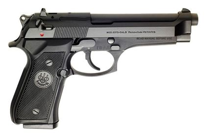 Beretta 92FS Compact 9mm - DA/SA, 10+1 Rounds, Black Bruniton Finish