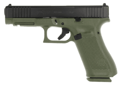 Glock 47 Gen 5 M.O.S 9mm - Battlefield Green, 17rd Tactical Pistol
