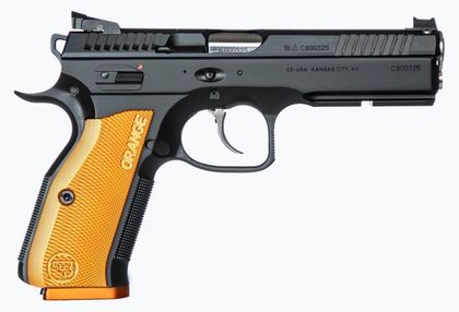 CZ Shadow 2 Orange Gen 1 9mm Pistol - Fiber Optic Sights, SA/DA Trigger