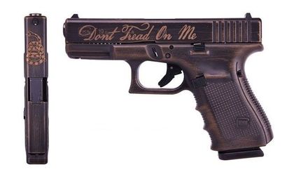 Glock 19 Gen 3 Burnt Bronze "Don't Tread On Me" 9mm Pistol