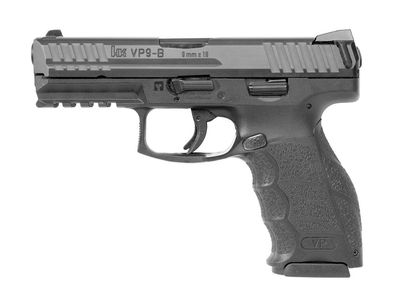 HK VP9B Tactical 9mm Pistol - 17+1 Rounds, Ergonomic Grip, Black