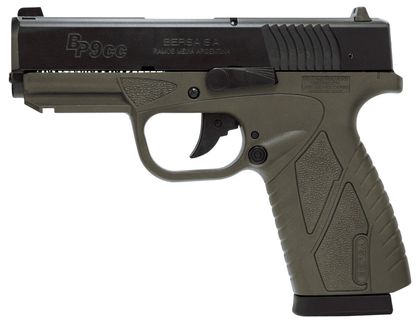 Bersa BPCC Gen 1: 9mm Compact Semi-Auto Pistol in OD Green