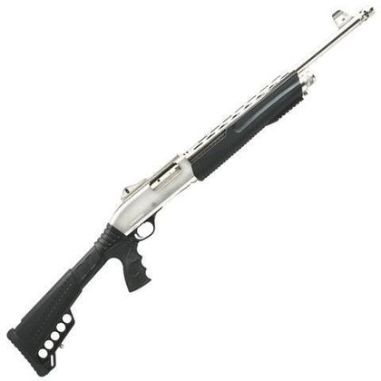 Dickinson Marinecote 12GA Gen 1 Pump Shotgun - Silver Tactical Defender